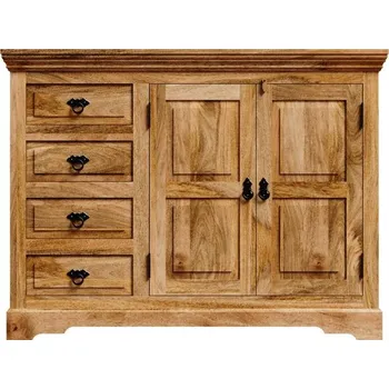 Komoda Indický nábytek - Komoda Guru 120x90x45 z masivu mango Mango natural