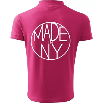 Pánská košile Made in NY - Polokošile pánská Pique Polo 203 - XL ( Purpurová )