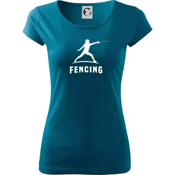 Dámské oblečení Fencing (šerm) - postava - Dámské triko Pure - S ( Petrolejová )