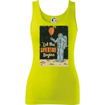 Astronaut balón - Dámské tílko - L ( Limetková )