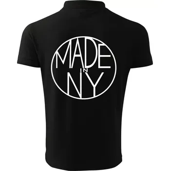 Pánská košile Made in NY - Polokošile pánská Pique Polo 203 - M ( Černá )