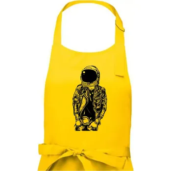 Kuchyňská zástěra Astronaut Punkster - Dámská zástěra na vaření - Univerzální velikost ( Žlutá )