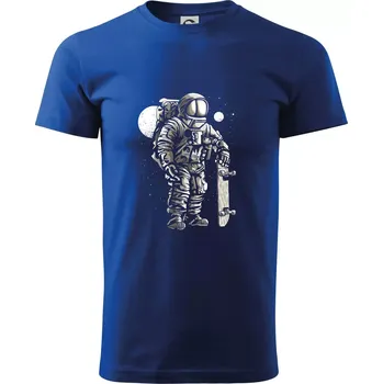 Pánské tričko Astronaut Skater - Triko extra velké (5-8XL) - 6XL ( Královská modrá )