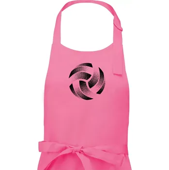 Kuchyňská zástěra Volejbalový míč tiskový design - Pánská zástěra na vaření - Univerzální velikost ( Růžová )
