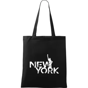 New York retro - Taška bavlněná - 42 x 38 cm ( Černá )