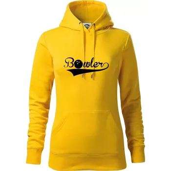 Dámská mikina Bowler - Mikina dámská Cape s kapucí - S ( Žlutá )