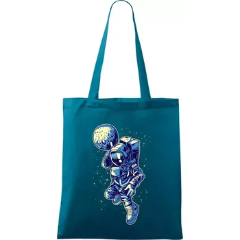 Astro basketbalista - Taška bavlněná - 42 x 38 cm ( Petrolejová )