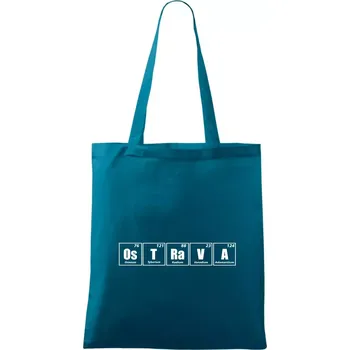 Periodická tabulka Ostrava - Taška bavlněná - 42 x 38 cm ( Petrolejová )