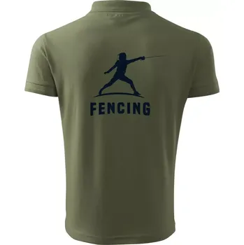 Pánská košile Fencing (šerm) - postava - Polokošile pánská Pique Polo 203 - 5XL ( Khaki )