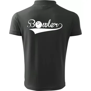 Pánská košile Bowler - Polokošile pánská Pique Polo 203 - M ( Tmavá břidlice (šedá se zeleným nádechem) )