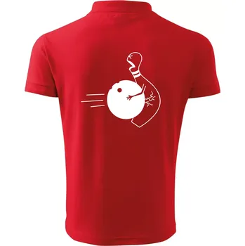 Pánská košile Koule vs kuželka - Polokošile pánská Pique Polo 203 - 2XL ( Červená )