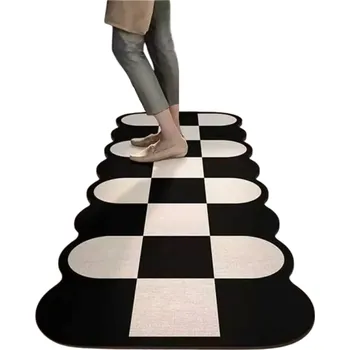 Koberec Protiskluzový koberec 40x60 cm Kuchyňská rohožka Retro koberec do koupelny Obýváku Ložnice Savá rohožka Dekorace Domácnosti