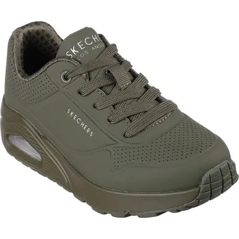 Dětská móda Skechers Uno Stand On Air Trainers Junior Olive 4 (37)