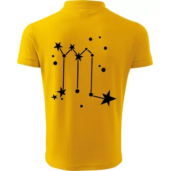Pánská košile Souhvězdí - Scorpio - Štír - Polokošile pánská Pique Polo 203 - 3XL ( Žlutá )