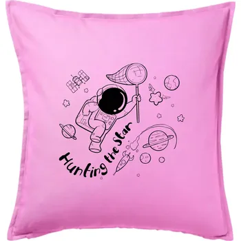 Polštář Hunting the star - Polštář 50x50 - 50x50 - Pouze potah ( Růžová )