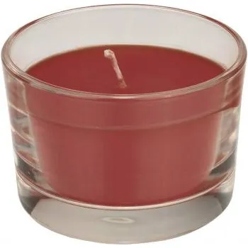 Svíčka Svíčka ve skle IBIZA bordó