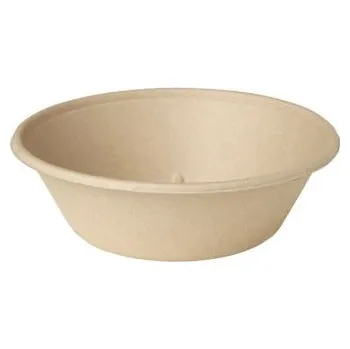Jednorázové nádobí Miska bagasa hnědá 1000 ml (40 ks)