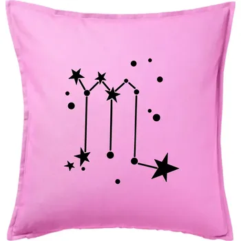 Polštář Souhvězdí - Scorpio - Štír - Polštář 50x50 - 50x50 - Pouze potah ( Růžová )
