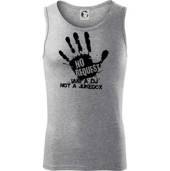 Iam a dj not a jukebox - ruka - Tílko pánské Core - XL ( Tmavě šedý melír )