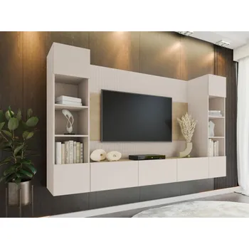 Obývací stěna Obývací stěna Cypria I, Barva dřeva: pískově béžová / pískově béžová + dub cremona MIRJAN 5903211419317