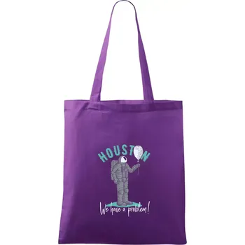 Houston we have a problem hra - Taška bavlněná - 42 x 38 cm ( Fialová )