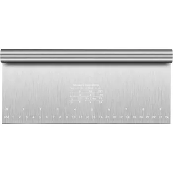 Nerezová škrabka na dorty 25 x 12 cm Hladítko na máslový krém a těsto Špachtle na zdobení Dortových okrajů Cukrářské pečicí příslušenství