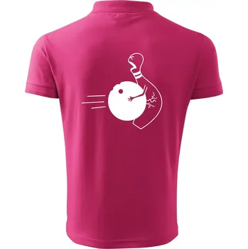 Pánská košile Koule vs kuželka - Polokošile pánská Pique Polo 203 - 3XL ( Purpurová )