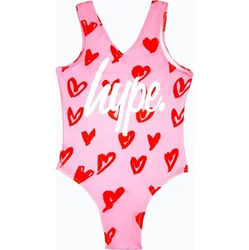Dívčí plavky Hype Heart One Piece Swimsuit Multi 11-12 let