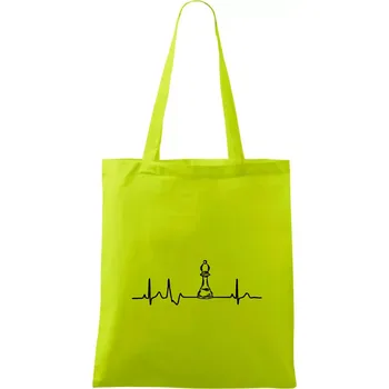 EKG Šachové figurky - Střelec - Taška bavlněná - 42 x 38 cm ( Limetková )