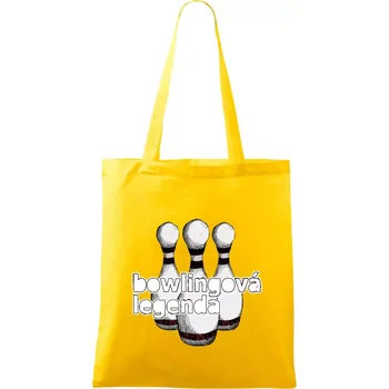 Bowlingová legenda - Taška bavlněná - 42 x 38 cm ( Žlutá )