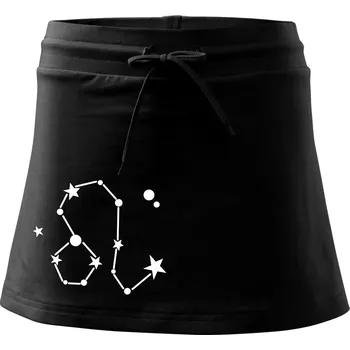 Dámská sukně Souhvězdí - Leo - Lev - Sportovní sukně - two in one - XL ( Černá )