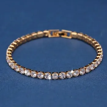 Náramek Barevný zirkonový náramek srdce pro ženy | náramek, doplněk - SL010-G