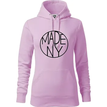 Dámská mikina Made in NY - Mikina dámská Cape s kapucí - M ( Orchid )