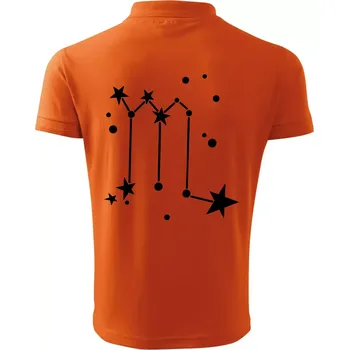 Pánská košile Souhvězdí - Scorpio - Štír - Polokošile pánská Pique Polo 203 - XL ( Oranžová )