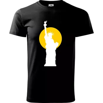 Socha svobody slunce - Triko extra velké (5-8XL) - 7XL ( Černá )