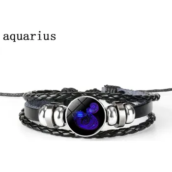 Náramek Kožený náramek se znamením zvěrokruhu | náramek, šperk - 3