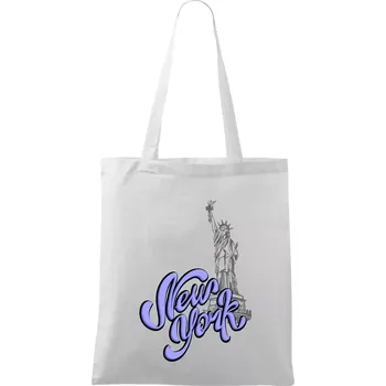 New York Lettering - Taška bavlněná - 42 x 38 cm ( Bílá )