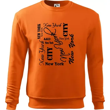 Pánská mikina New York City font - Mikina Essential pánská - XL ( Oranžová )
