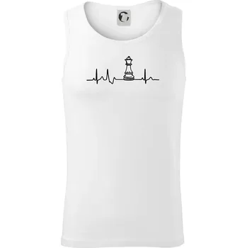 EKG Šachové figurky - dáma - Tílko pánské Core - M ( Bílá )
