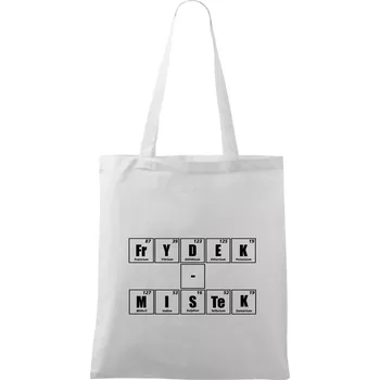 Periodická tabulka Frýdek - Místek - Taška bavlněná - 42 x 38 cm ( Bílá )