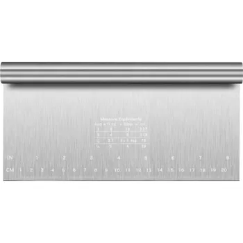 Nerezová škrabka na dorty 22 x 12 cm Špachtle na máslový krém a těsto Dortové hladítko Zdobení a zarovnání okrajů Příslušenství pro pečení