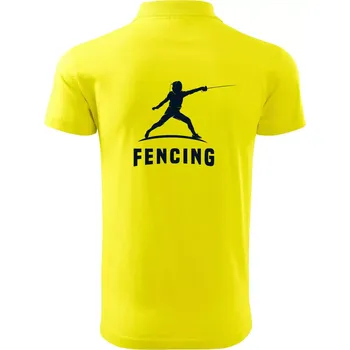 Pánská košile Fencing (šerm) - postava - Polokošile pánská Pique Polo 203 - XL ( Citrónová )