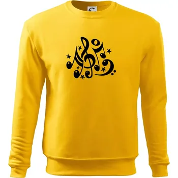Pánská mikina Noty a hvězdy - Mikina Essential pánská - S ( Žlutá )