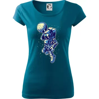 Astro basketbalista - Dámské triko Pure - M ( Petrolejová )