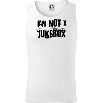 Iam not a jukebox - na prsou - Tílko pánské Core - S ( Bílá )