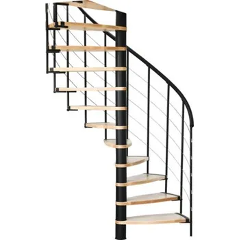 Schodiště Točité schodiště Marios černý buk, výška patra 329 cm