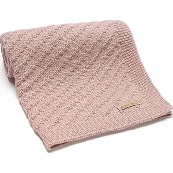 Dekorativní polštářek Pletená deka pro miminko 70x90 cm Barevná přikrývka do kočárku a postýlky Pro novorozence Spaní Cestování růžová