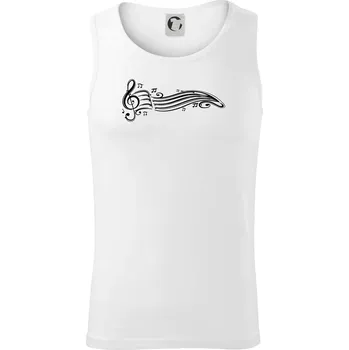 Noty vlna - Tílko pánské Core - 2XL ( Bílá )