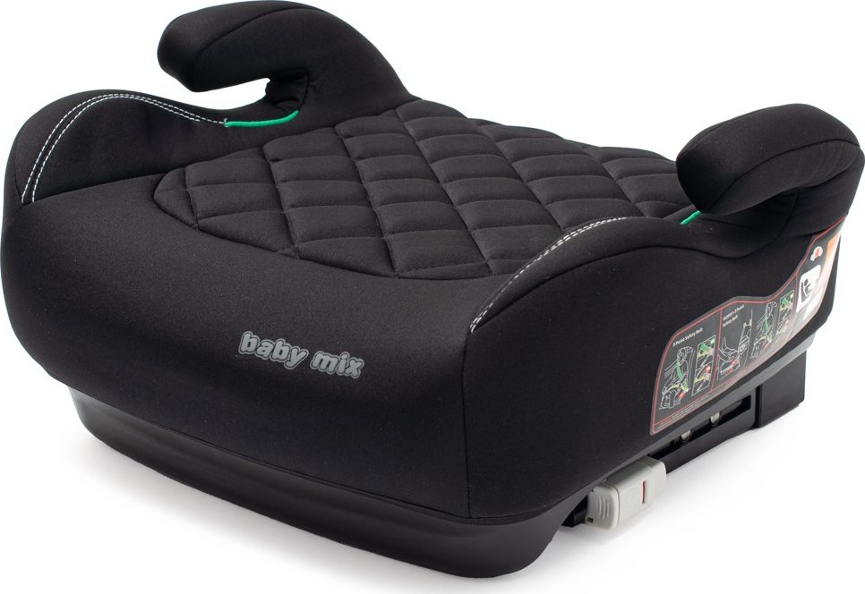 Autosedačka-podsedák BABY MIX HERO Plus ISOFIX I-SIZE black 2025
