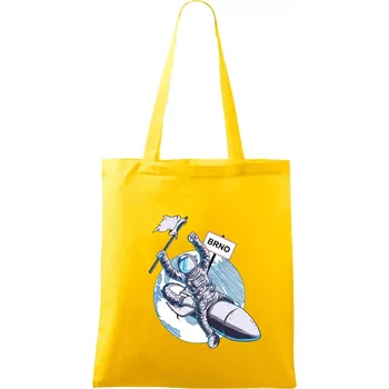 Brno penis raketa - Taška bavlněná - 42 x 38 cm ( Žlutá )